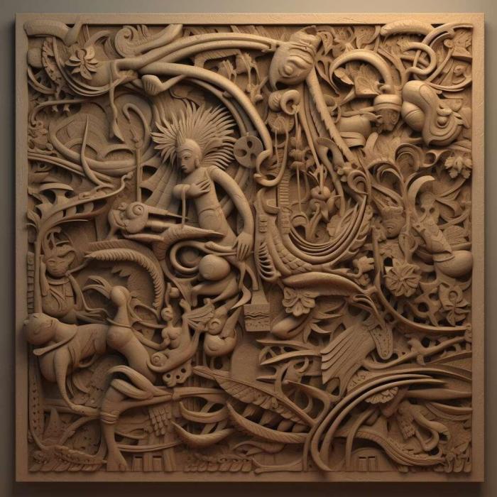 نموذج ثلاثي الأبعاد لآلة CNC 3D Art 